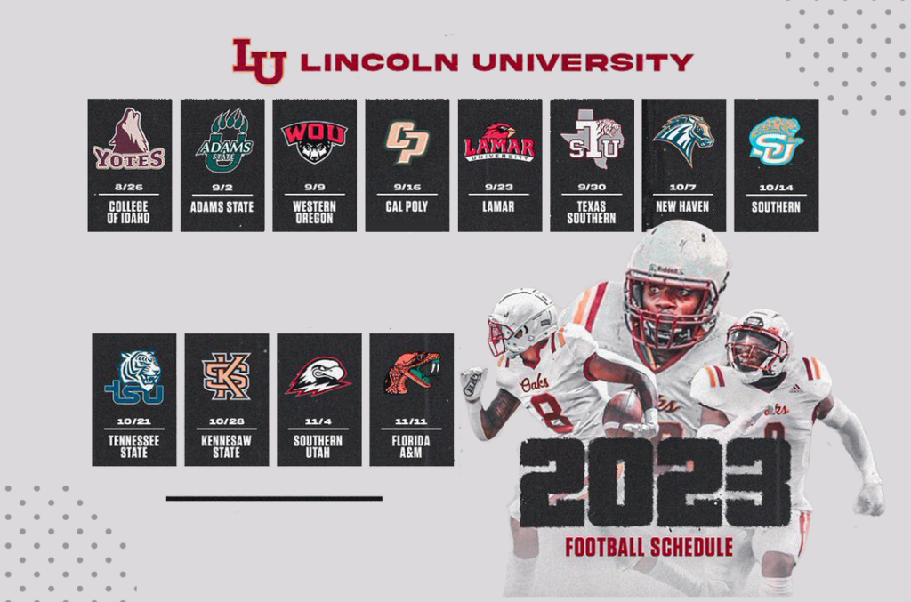 Lincoln University Football Schedule 2023 Lincoln University